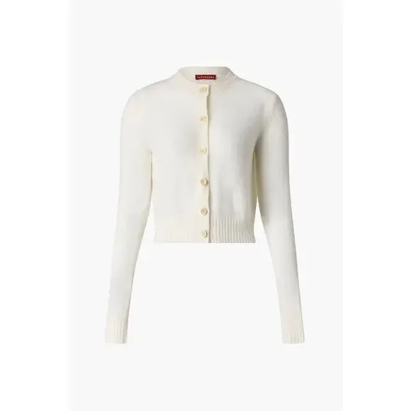 Altuzarra Thea Cardigan Sweater in Ivory L
